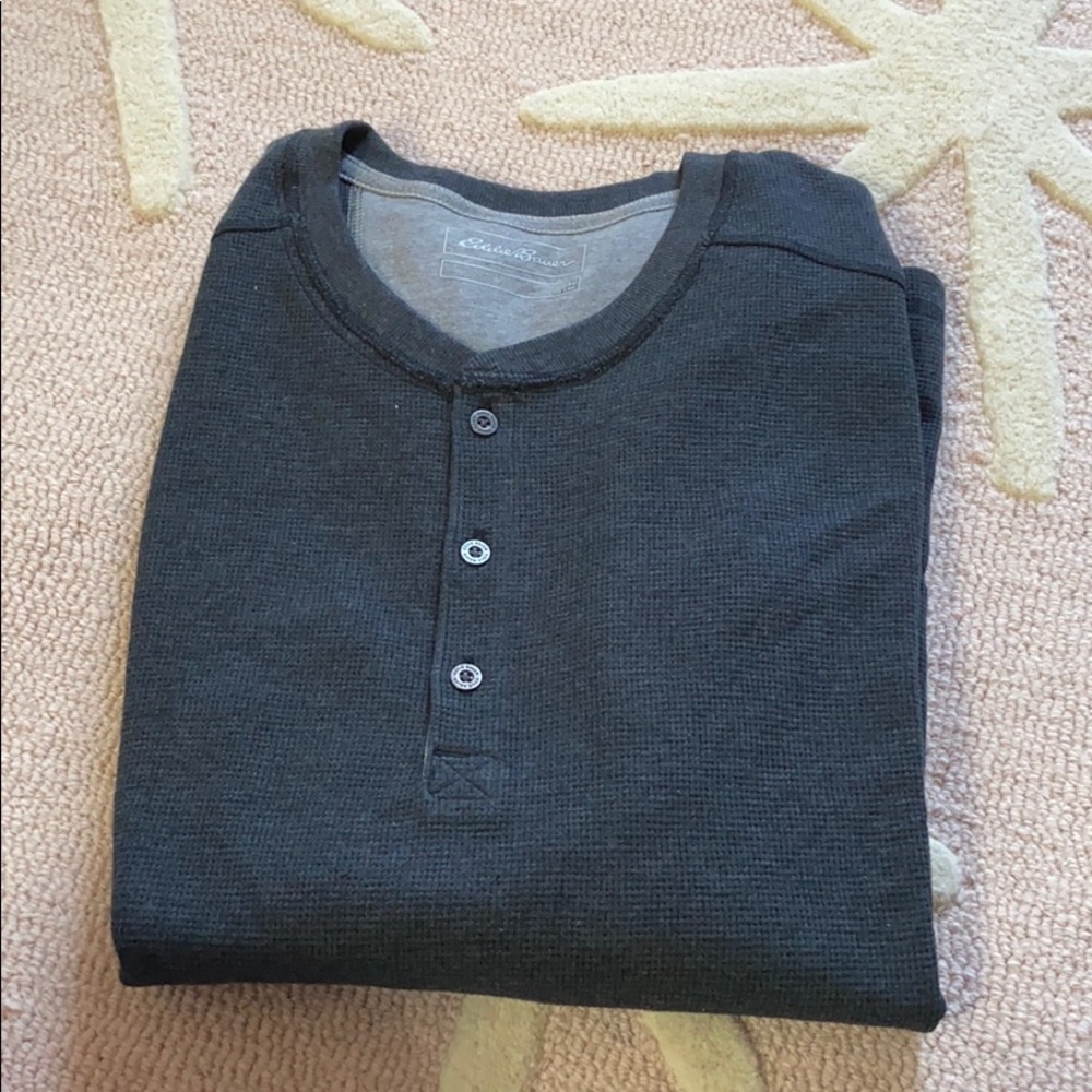 Men’s Eddie Bauer Dark Gray Thermal Long Sleeve